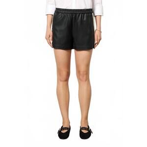 NEW SANCTUARY women's coated twill track short in black